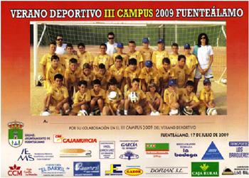 cartel IV Campus de Futbol Fuente-Álamo 