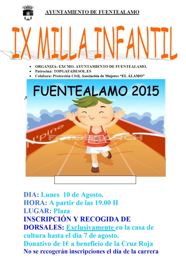 cartel IX MILLA INFANTIL 