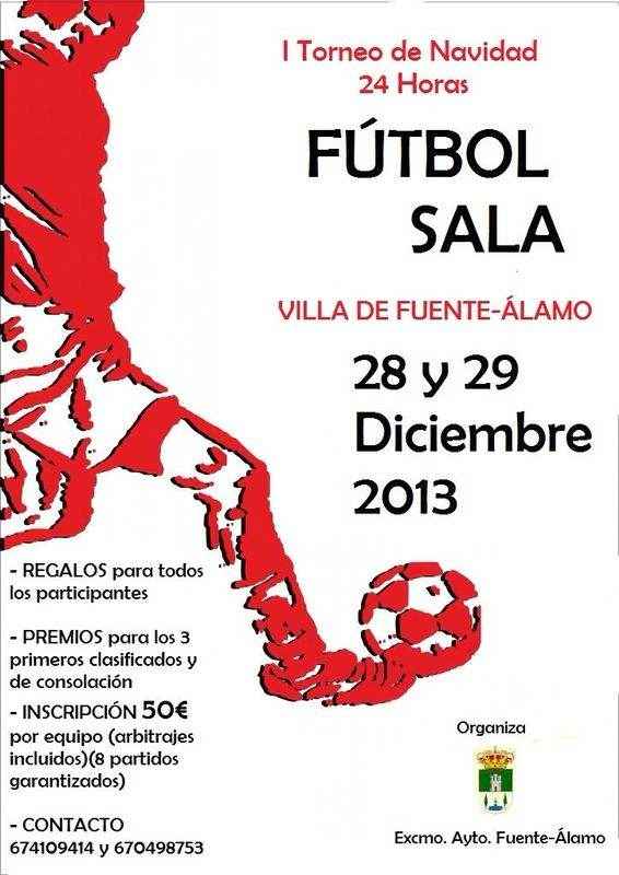 cartel I TORNEO NAVIDAD DE FUTBOL SALA 